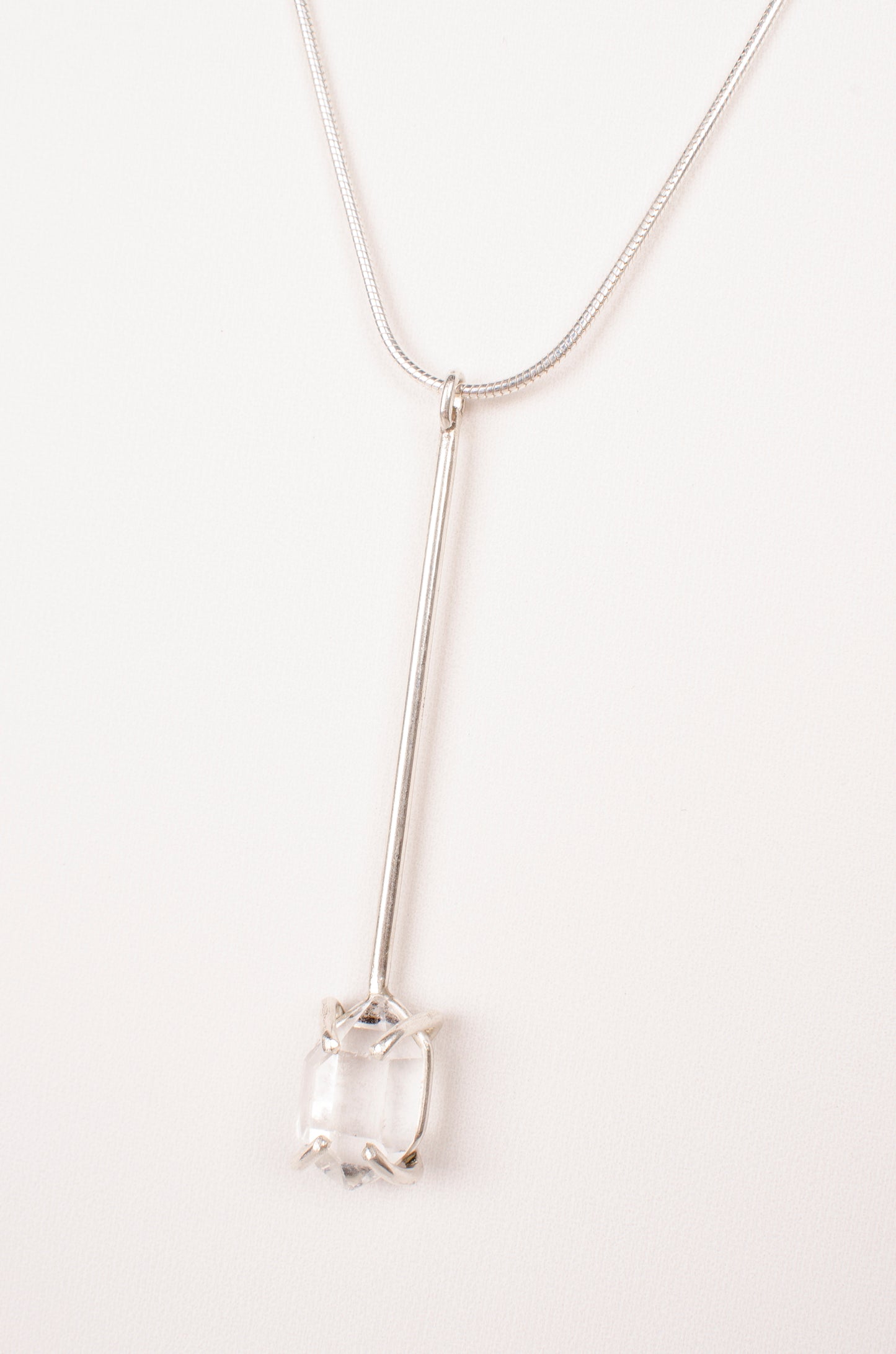 Gleaming Herkimer Diamond Lariat