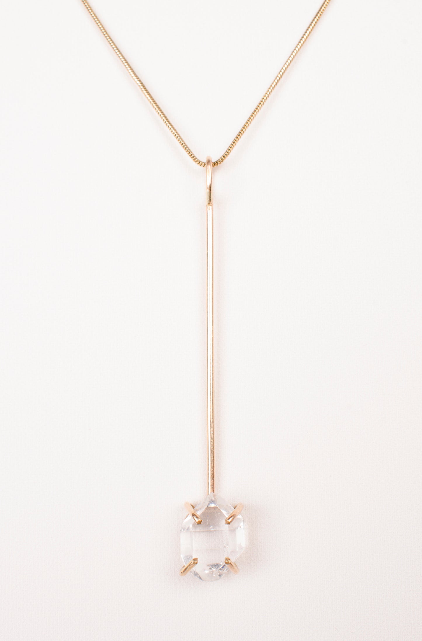Gleaming Herkimer Diamond Lariat