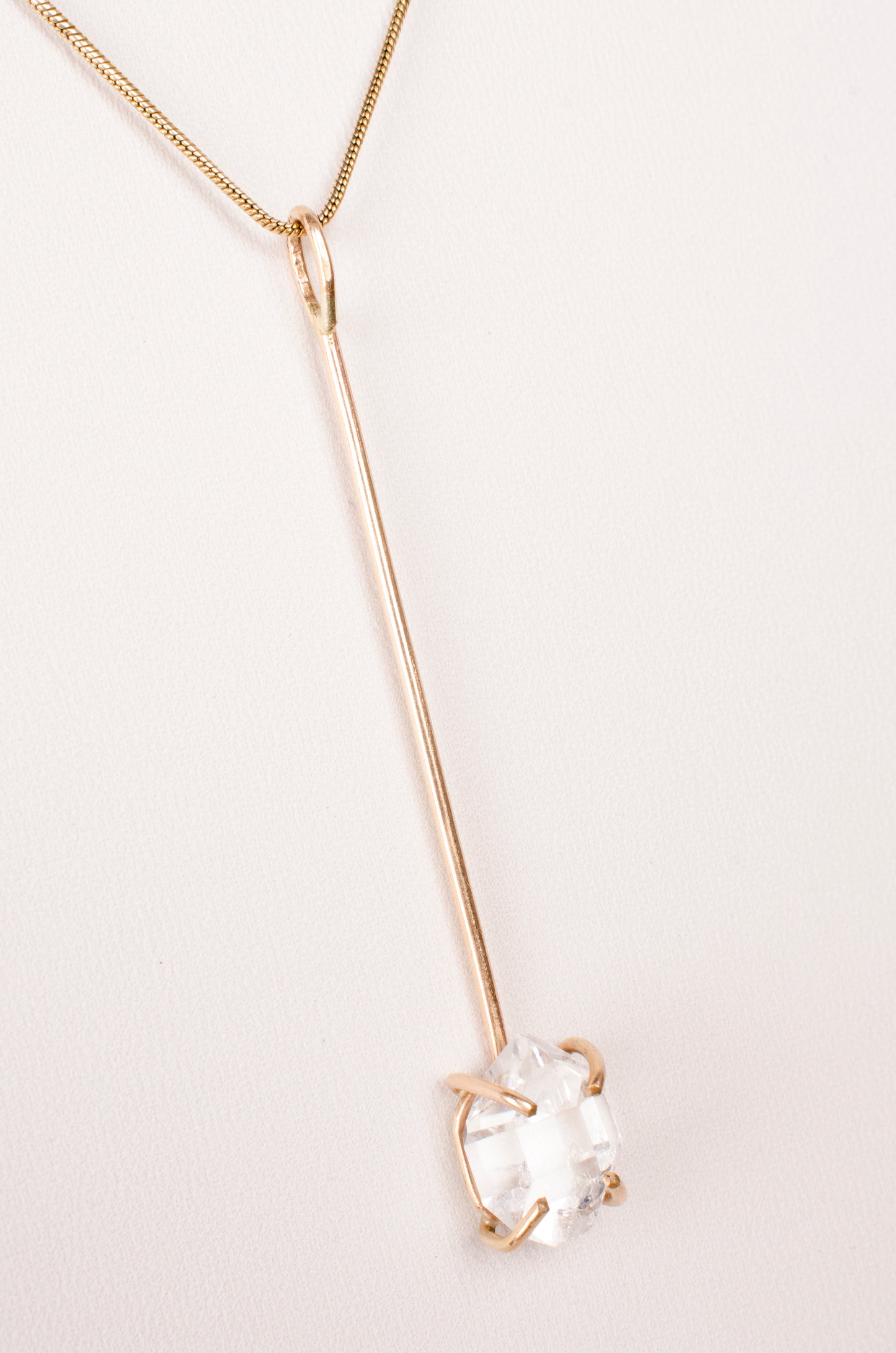 Gleaming Herkimer Diamond Lariat