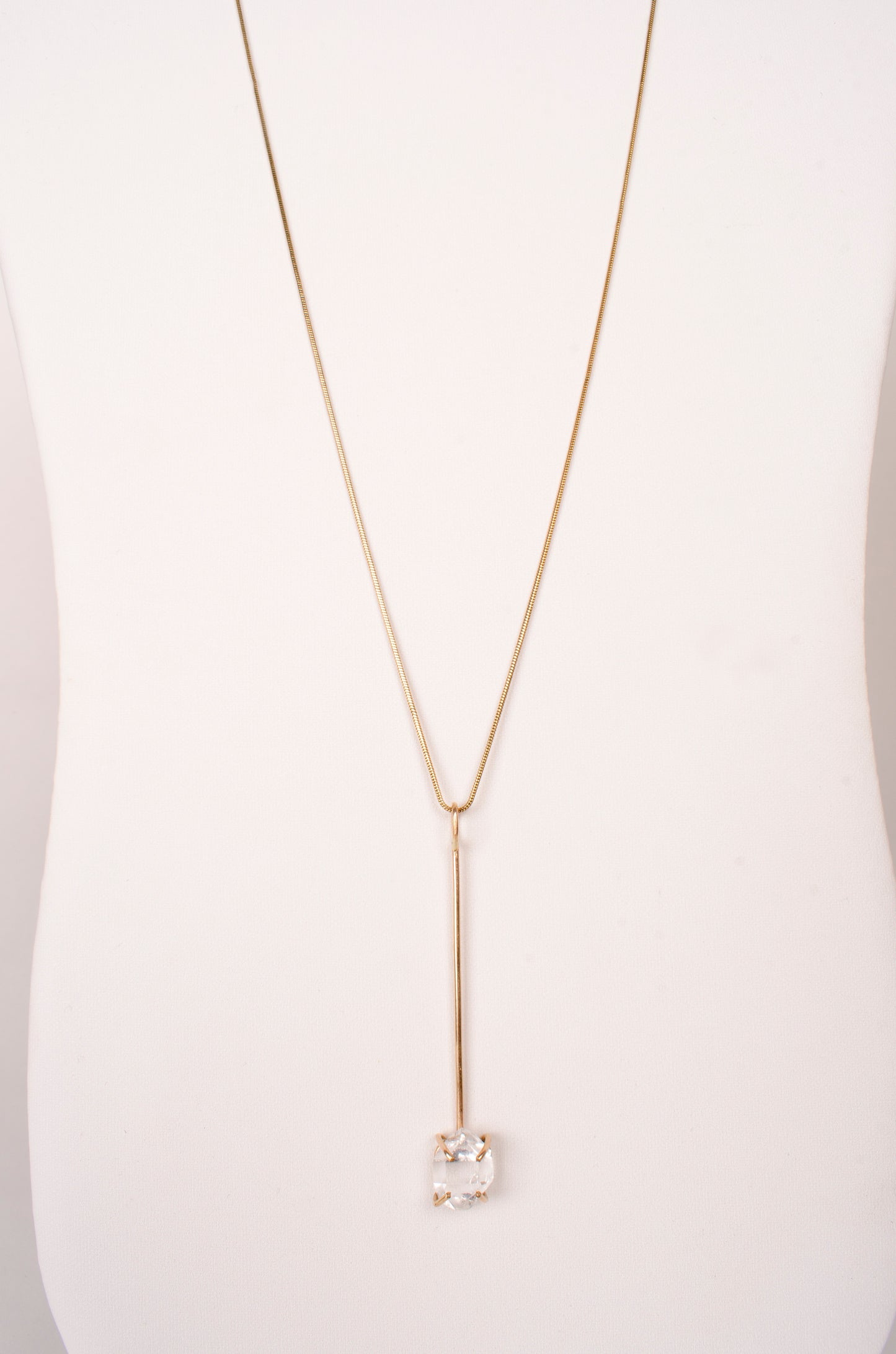 Gleaming Herkimer Diamond Lariat