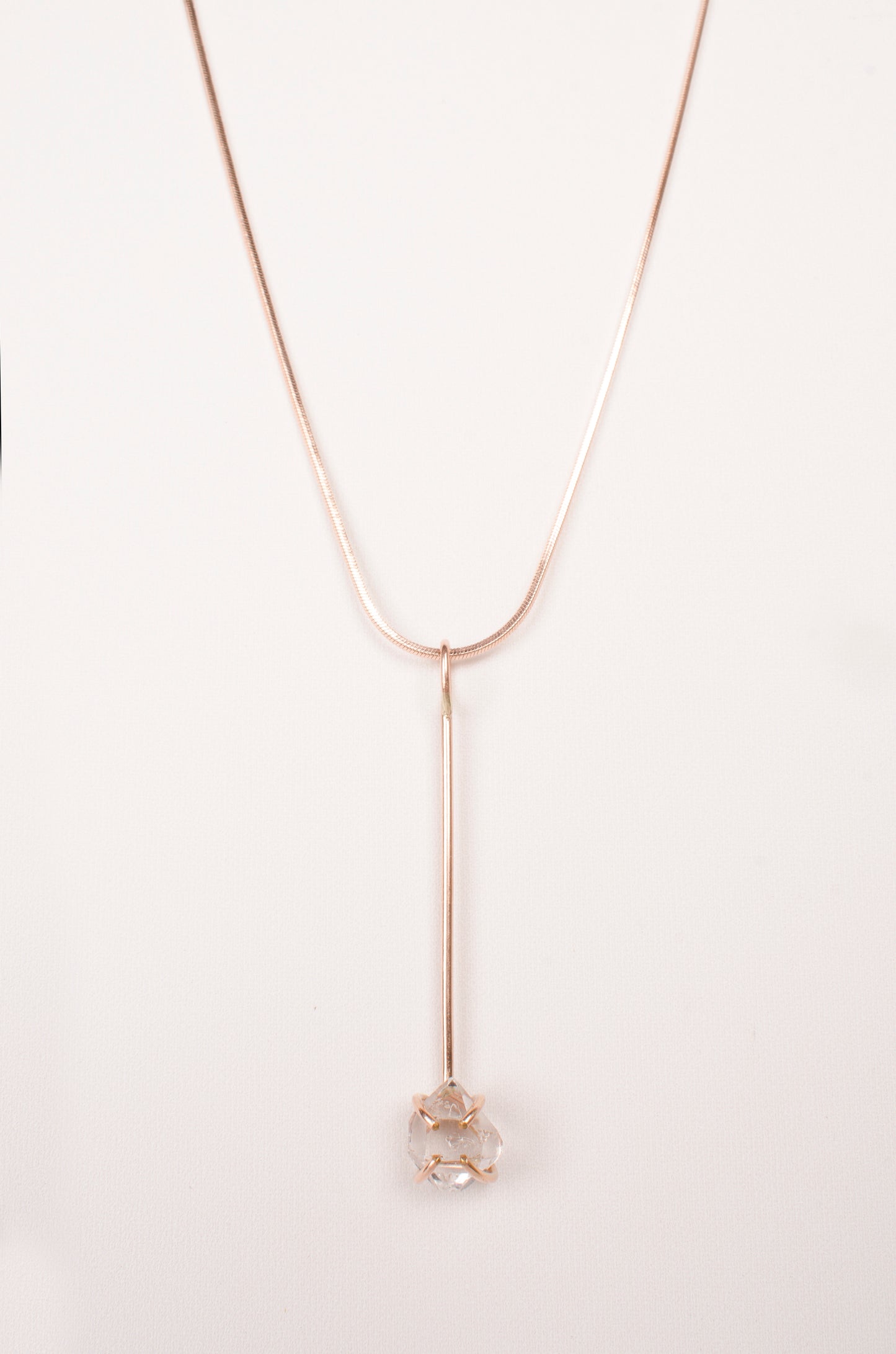 Gleaming Herkimer Diamond Lariat