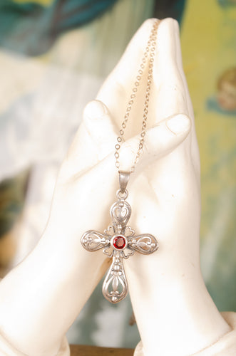 Vintage Sterling Silver Cross