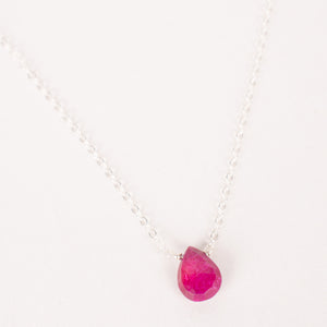 Floating Ruby Choker