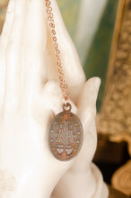 Vintage Italian Miraculous Medal on 14k Rose Gold-filled Chain