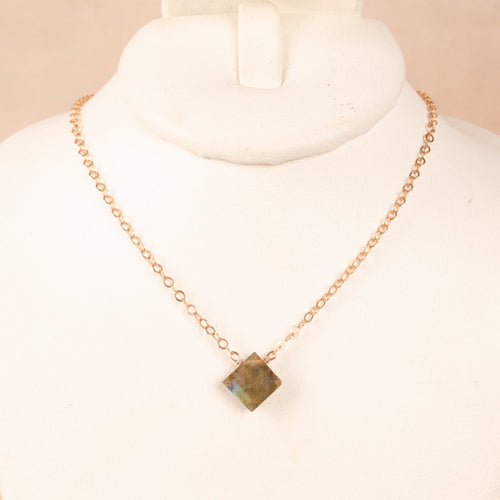 Floating Labradorite Choker