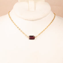 Floating Garnet Choker