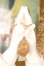 Vintage Italian Sacred Heart of Jesus Pearl Lariat