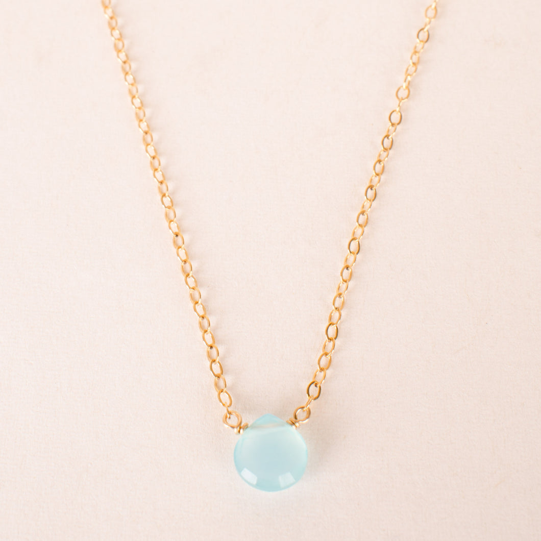 Floating Chalcedony Choker