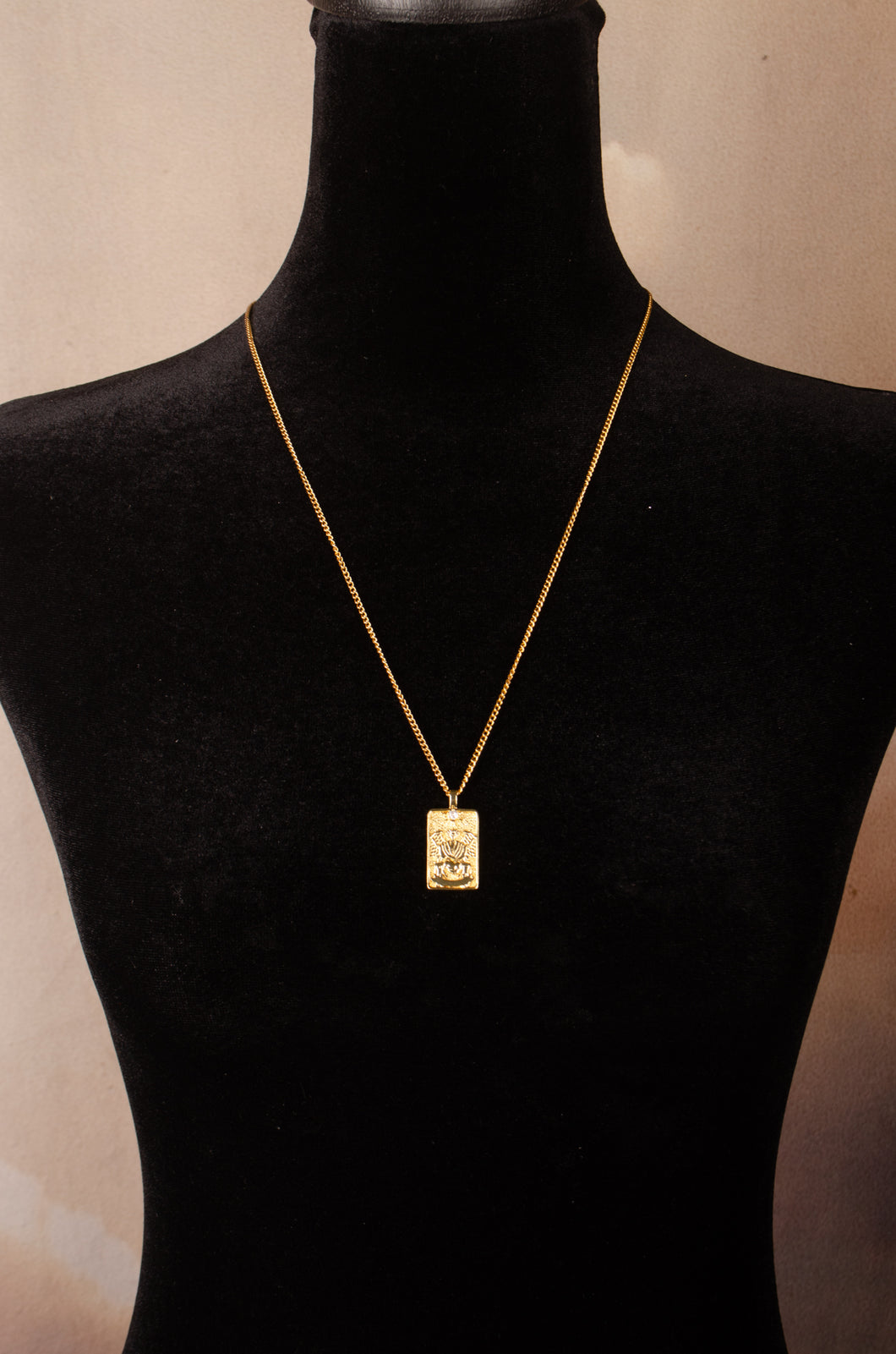 The Lovers Tarot Card Necklace