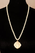 Brass Locket on Napier Pearl Strand