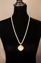 Brass Locket on Napier Pearl Strand