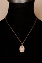 Vintage Italian Miraculous Medal on 14k Rose Gold-filled Chain