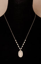 Vintage Italian Our Lady of Consolation & Sacred Heart Pendant