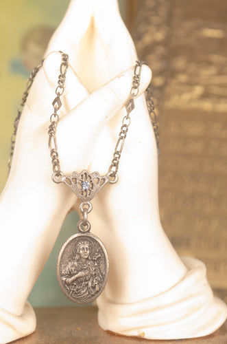 Vintage Saint Philomena Pendant