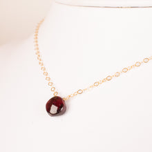 Floating Garnet Choker