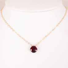 Floating Garnet Choker