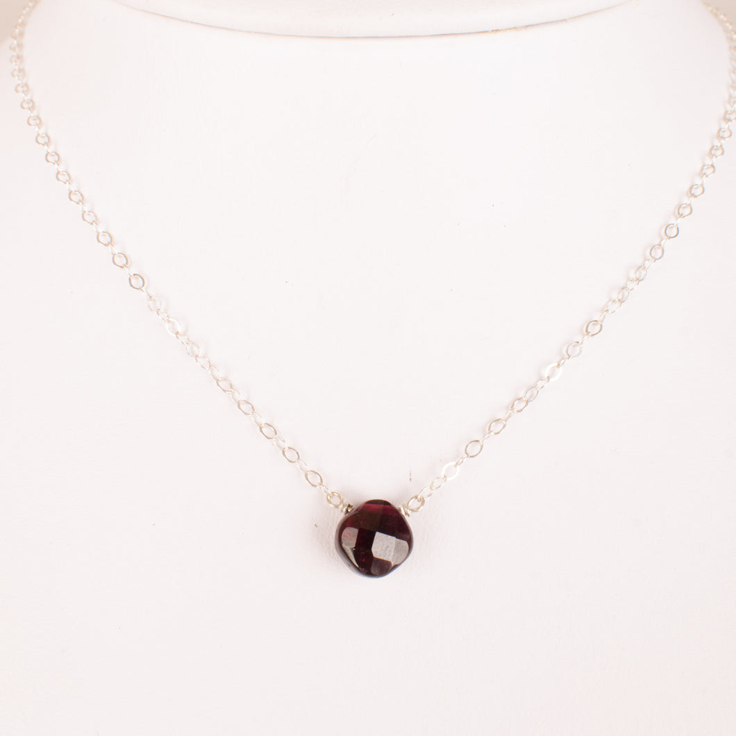 Floating Garnet Choker