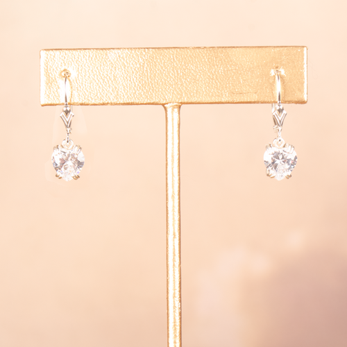 Heart Zircon Earrings