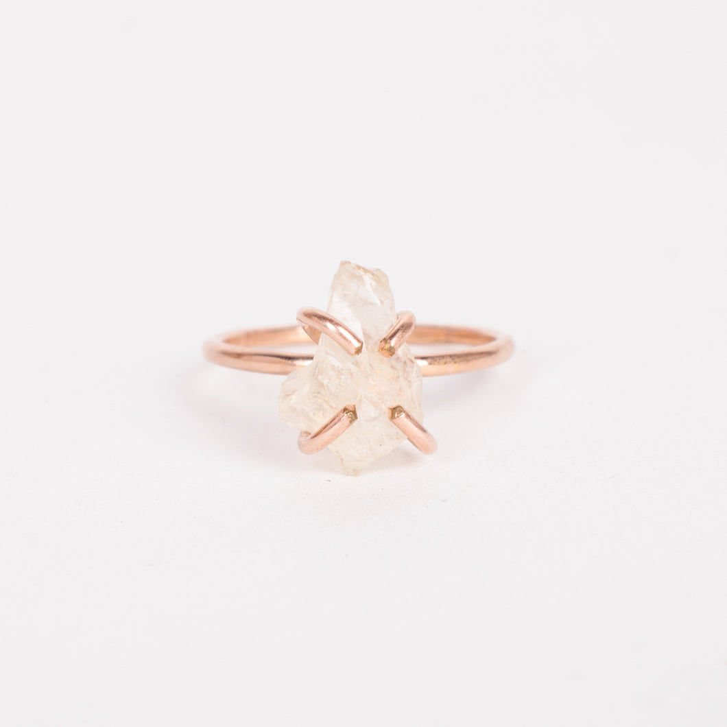 Raw Sunstone Ring