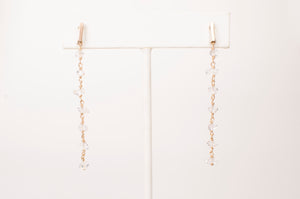 Glittering Herkimer Diamond Earrings