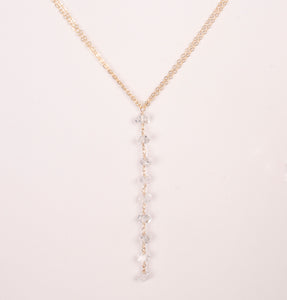 Glimmering Herkimer Diamond Lariat