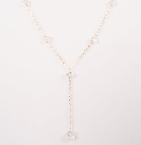 Luminous Herkimer Diamond Lariat