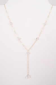 Luminous Herkimer Diamond Lariat