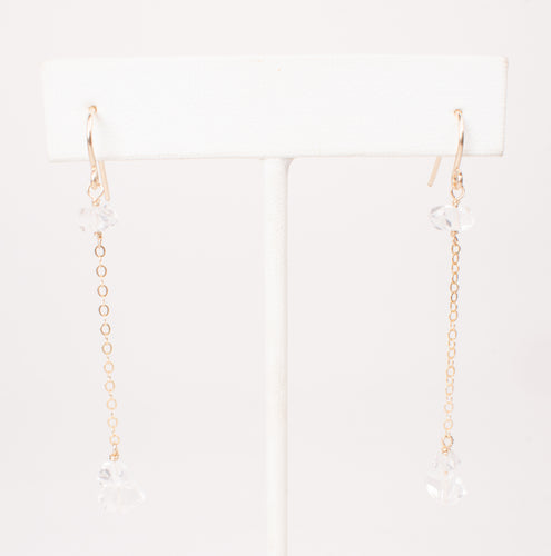 Glowing Herkimer Diamond Earrings