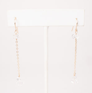 Glowing Herkimer Diamond Earrings