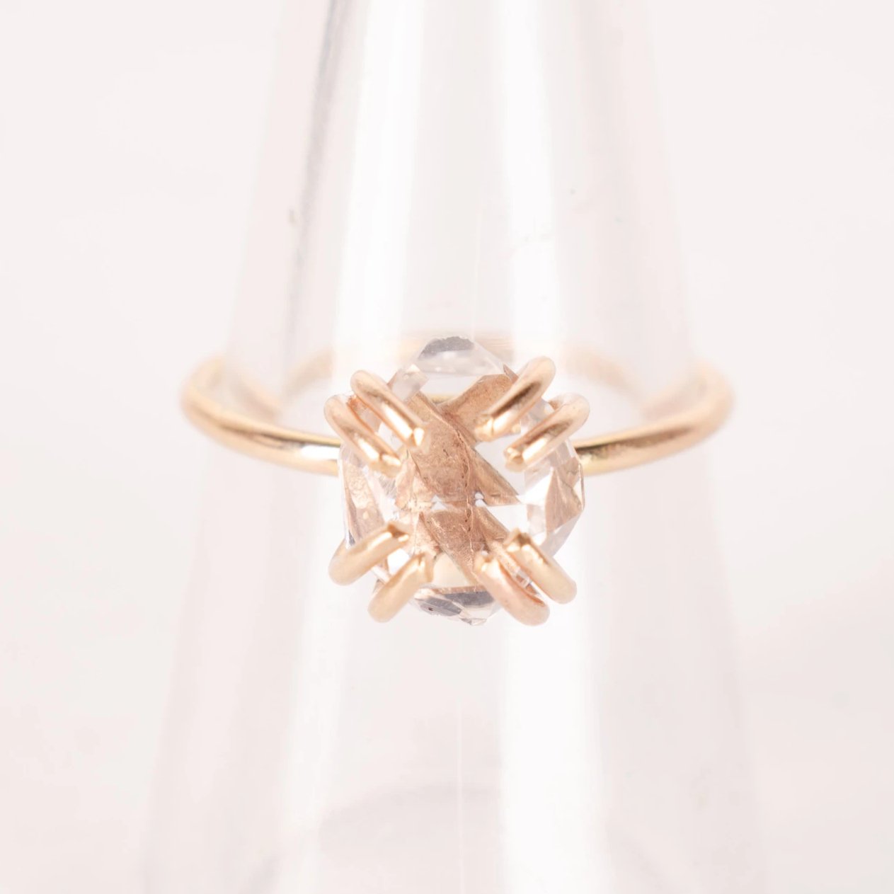 Amplifying Light Herkimer Diamond Ring