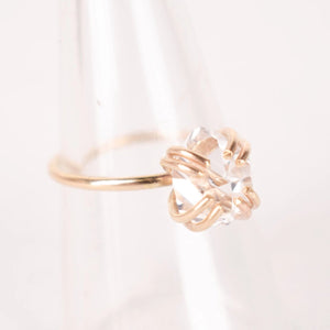 Amplifying Light Herkimer Diamond Ring